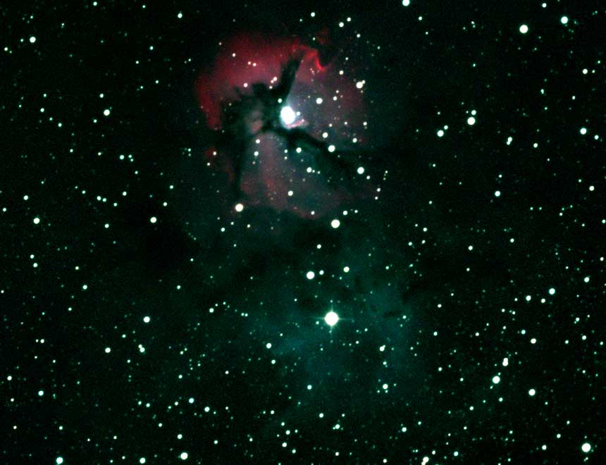 Trifid Nebula (M20) in Sagittarius