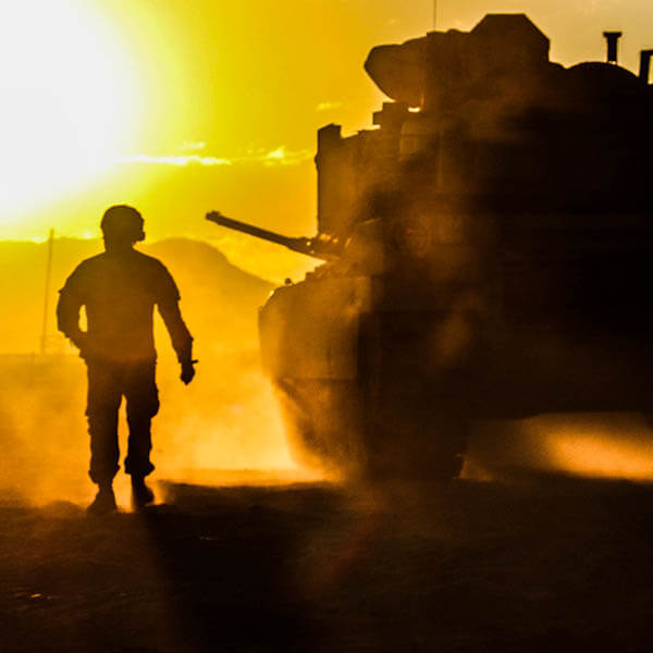 military sunset